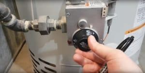 Turn gas controls for pilot lighting